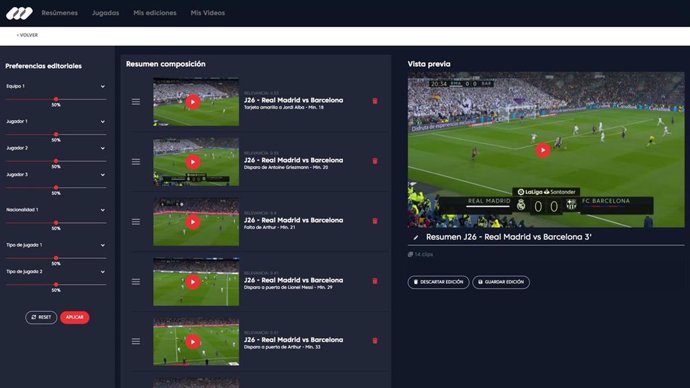 AIProclips, la nueva plataforma que utiliza IA para crear resúmenes de partidos de fútbol de forma autónoma
