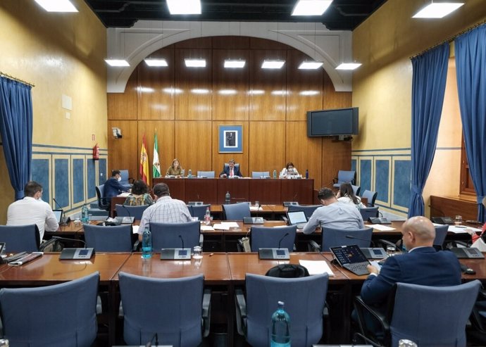 Imagen general de la Comisión de Empleo del Parlamento de Andalucía, celebrada este jueves.