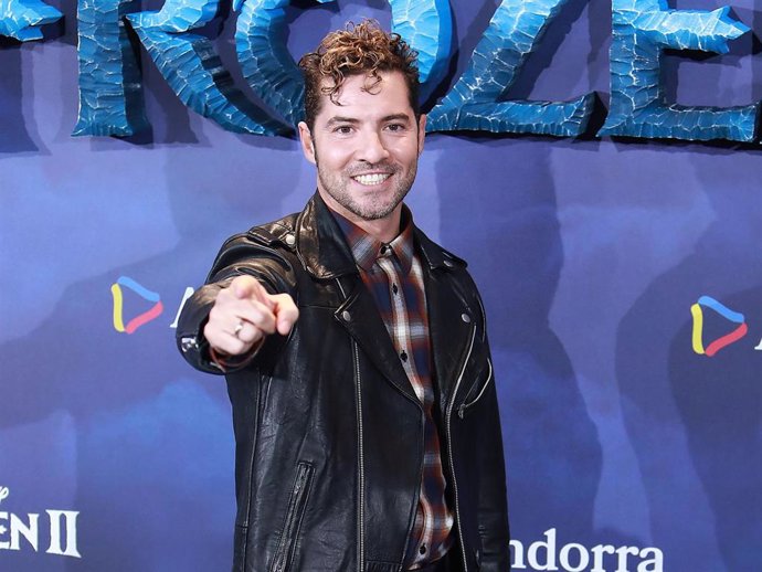 David Bisbal, en el estreno de la película "Frozen 2"