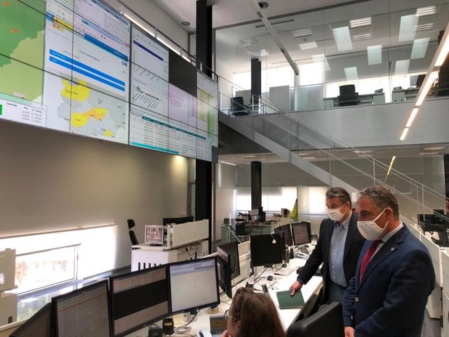 Visita a la sede del 112 en Jaén