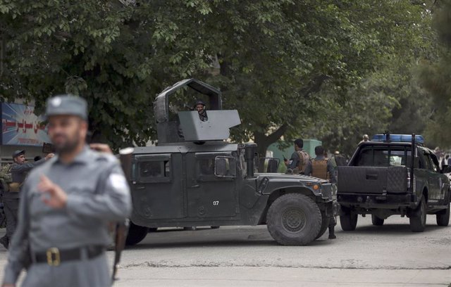 Miembros de las fuerzas de seguridad afganas en Kabul