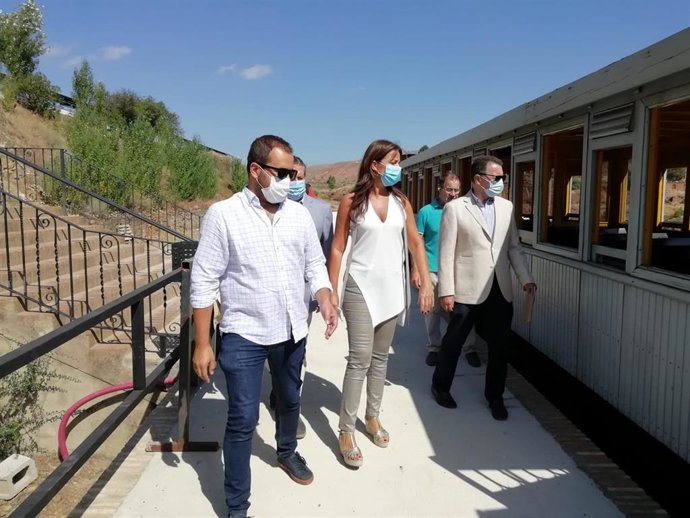 Visita al tren minero en Minas de Riotinto.