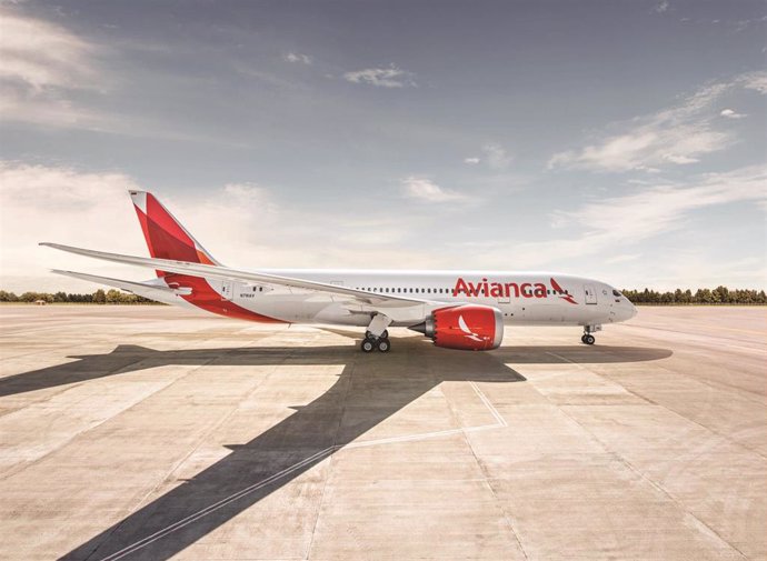 Un avión de la aerolínea Avianca