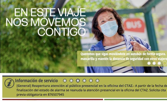 Cartel transporte metropolitano