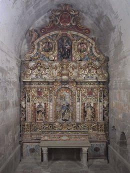 Restaurado el retablo de la Puríssima del Reial Monestir de Santes Creus (Tarragona)