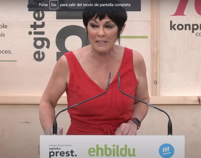 La candidata de EH Bildu aspira a "cambiar el rumbo" de Euskadi tras los comicios.