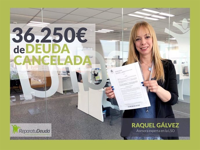COMUNICADO: Los abogados de Repara tu Deuda cancelan en Jaén (Andalucía) 36.250 