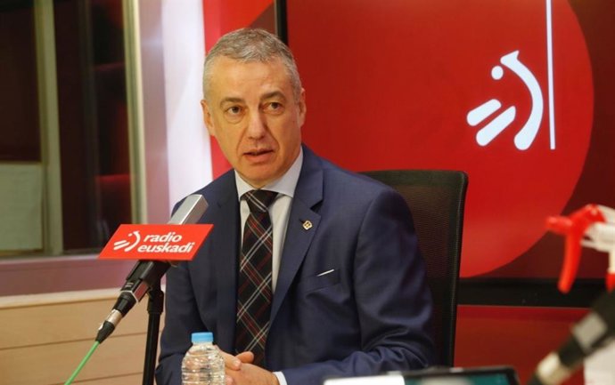 El Lehendakari, Iñigo Urkullu, en una entrevista en Radio Euskadi