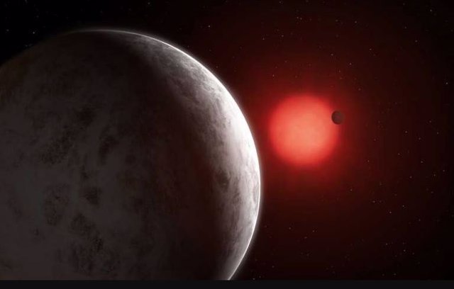 Impresión artística del nuevo sistema planetaria descubierto