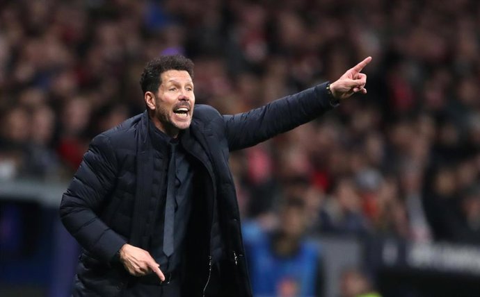 Diego Pablo Simeone, entrenador del Atlético de Madrid.