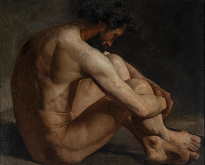 En el Museo del Empord se conserva un desnudo masculino del pintor Antoni Caba Casamitjana que muestra la belleza de un cuerpo masculino.