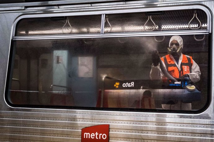 Desinfección del Metro de Lisboa