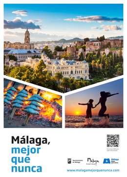 Cartel de la campaña 'Málaga, mejor que nunca'