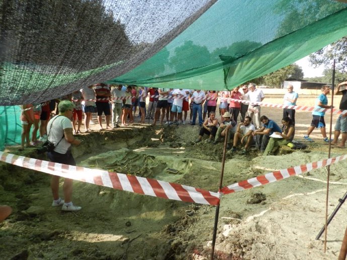 Exhumación de una fosa en Alcalá del Valle por una asociación