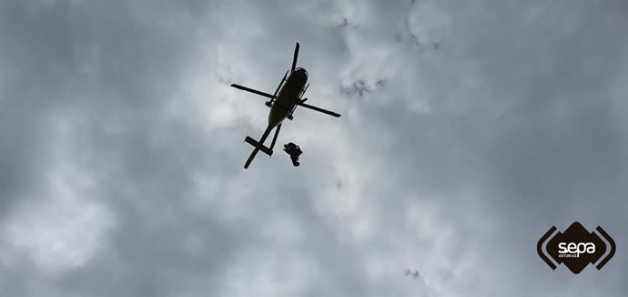Rescate de montaña en Somiedo.
