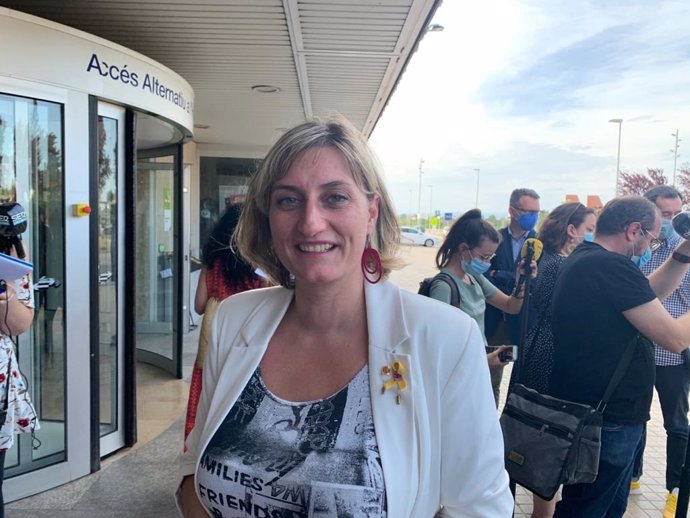 La consellera de Salud de la Generalitat, Alba Vergés, este viernes en Lleida