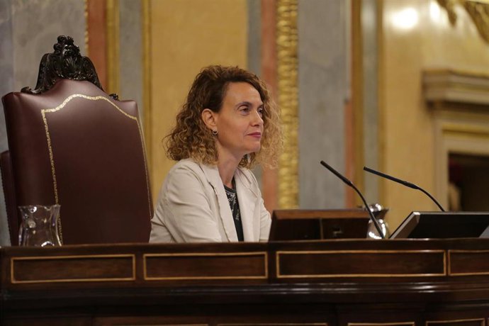 La presidenta del Congreso de los Diputados, Meritxell Batet, 