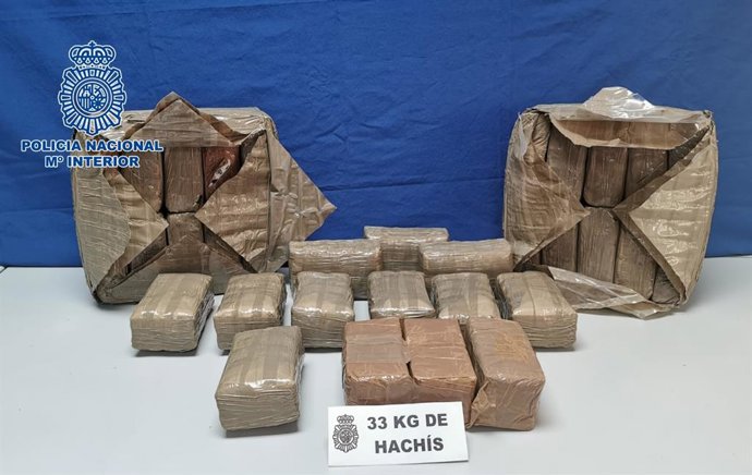 Droga intervenida en el domicilio del detenido