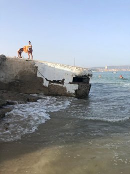 Playa en la bahía de Algeciras