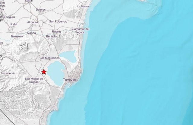 Terremoto detectado en San Miguel de Salinas (Alicante)