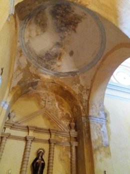 Interior iglesia Samper del Salz