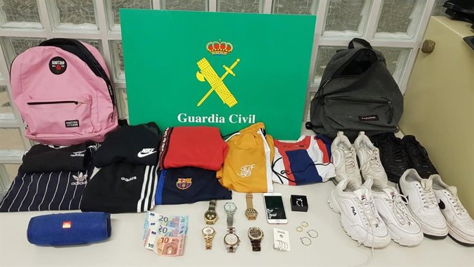 Objetos sustraídos por la Guardia Civil en el robo de Marratxí.
