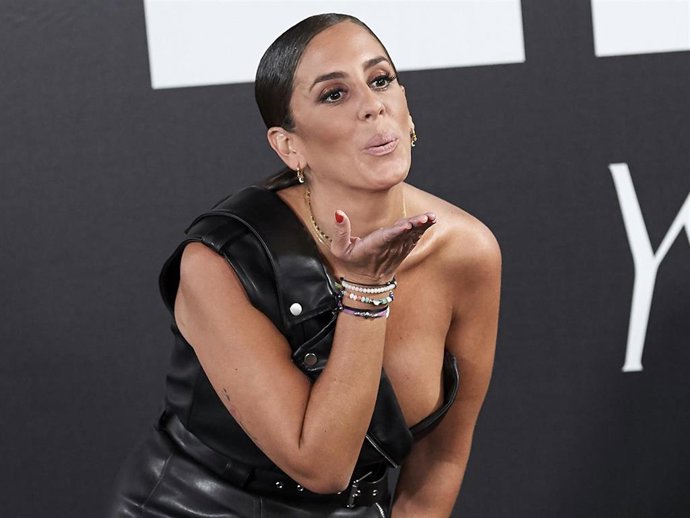 Anabel Pantoja attends the Yves Saint Laurent fragrance 'Libre' presentation at Real Fabrica de Tapices on September 30, 2019 in Madrid, Spain.