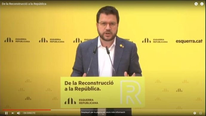 AV.- Coronavirus.- Aragons: "La agenda de la reconstrucción es la agenda de la 