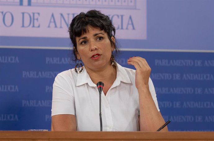 La portavoz de Adelante Andalucía, Teresa Rodríguez, en una foto de archivo