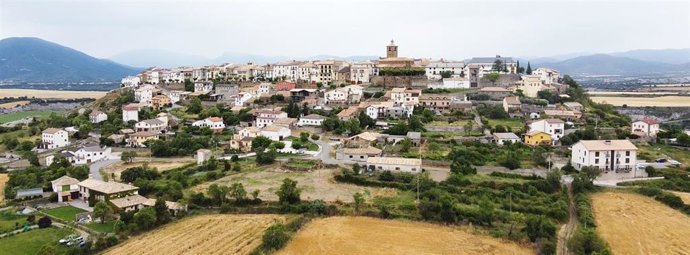 Localidad de Berdún, perteneciente al municipio de La Canal de Berdún (Huesca).