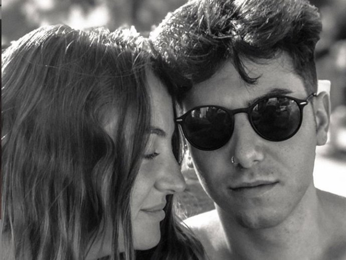 Rocío Flores y su novio Manuel