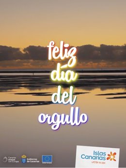 Imagen de la campaña de Turismo de Islas Canarias por el Día del Orgullo