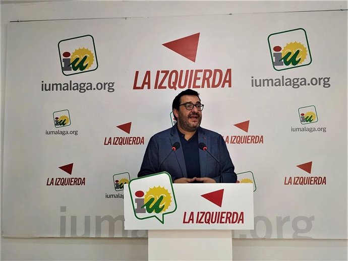 El coordinador provincial de Izquierda Unida en Málaga y parlamentario andaluz, Guzmán Ahumada