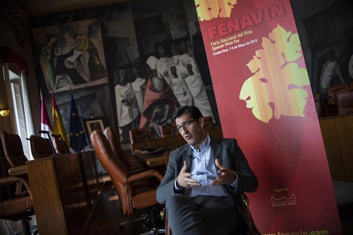 El presidente de la Diputación de Ciudad Real, José Manuel Caballero, en una entrevista con Europa Press