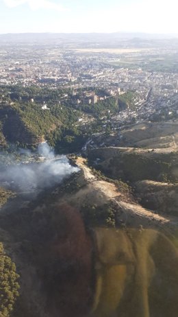 Incendio de Sacromonte el sábado