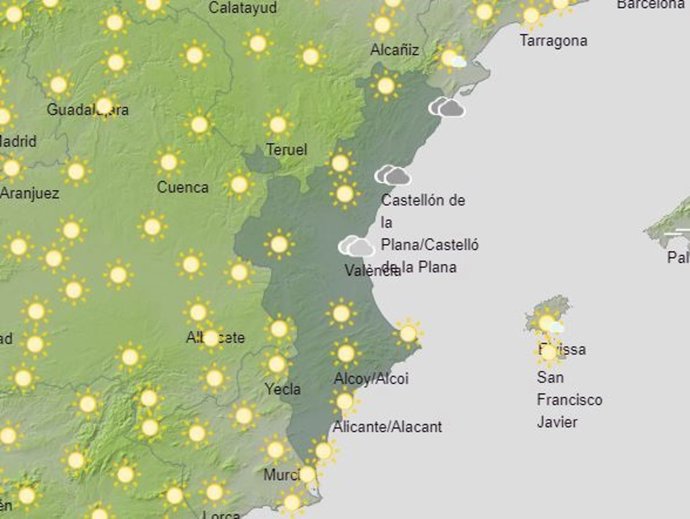 Mapa Comunitat Valenciana