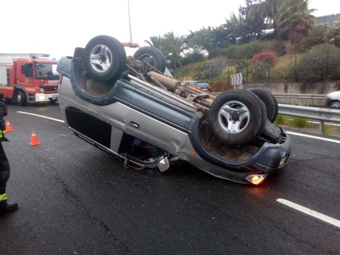 Estado en el que quedó el vehículo tras el accidente