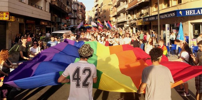  Asociaciones y entidades LGTBI de Castilla-La Mancha celebraN el Orgullo 2018. Foto de archivo.