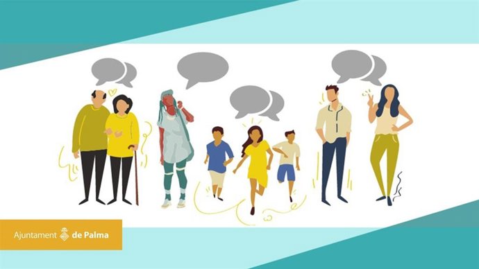 Imagen promocional para el uso del catalán en Palma.