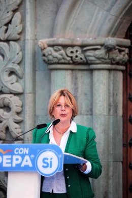 La edil popular Pepa Luzardo en una foto de la última campaña electoral municipal