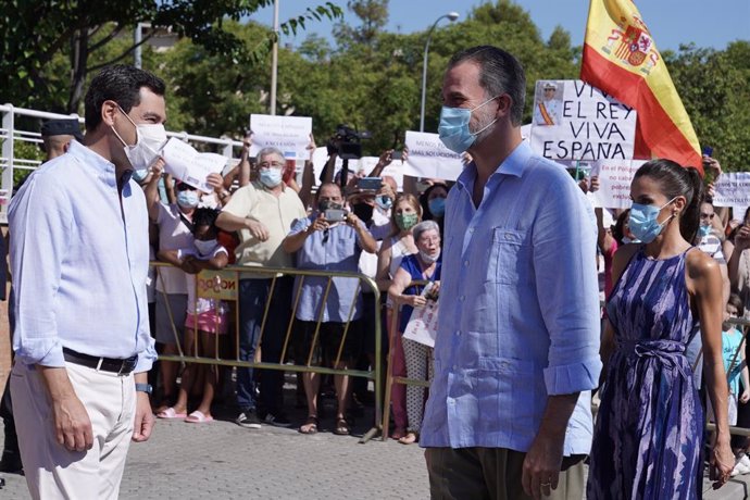 Moreno valora ante los Reyes el papel de los empresarios andaluces y su capacida
