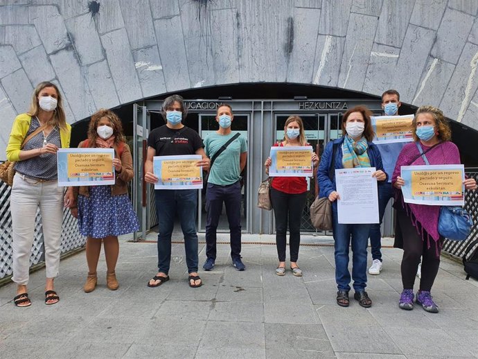 Los sindicatos piden al Gobierno de Navarra que el protocolo para la vuelta a las aulas sea negociado.
