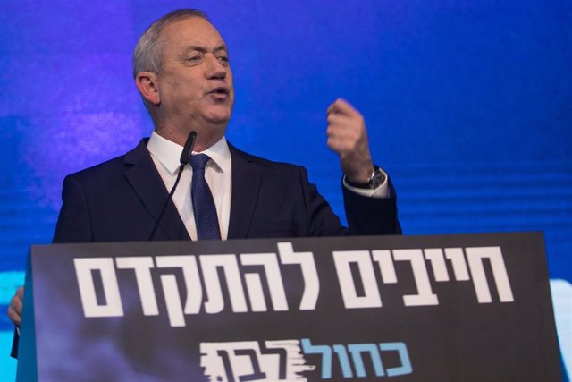 El ministro de Defensa de Israel, Benjamin Gantz