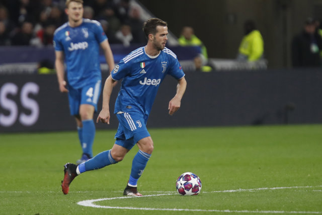 Miralem PJANIC of Juventus during the UEFA Champions League, round of 16, 1st leg football match between Olympique Lyonnais and Juventus on February 26, 2020 at Groupama stadium in Decines-Charpieu near Lyon, France - Photo Romain Biard / Isports / DPPI