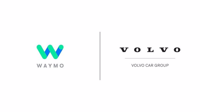 Logos de Volco Car y Waymo