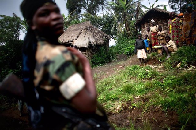 Miliciano en República Democrática del Congo
