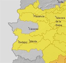 Alertas en Extremadura para el 30 de junio
