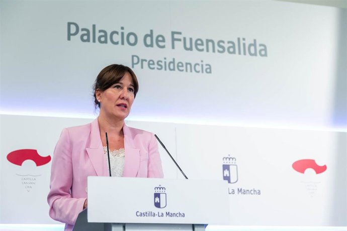 La portavoz del Gobierno de Castilla-La Mancha, Blanca Fernández.