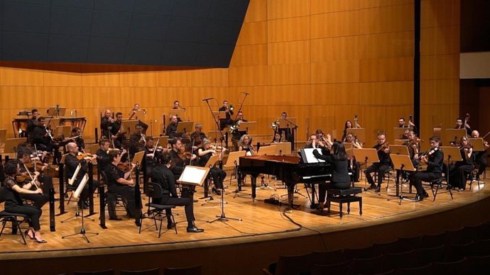Imagen de un concierto de la Orquesta Sinfónica de la Región de Murcia que este miércoles emite Cultura en la plataforma 'Musicn'