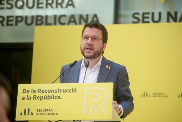 El vicepresident de la Generalitat i coordinador general d'ERC, Pere Aragonès